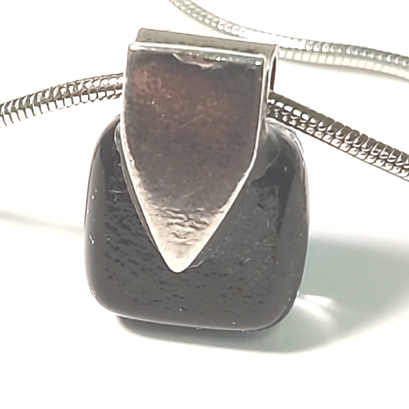 3 for$25- Rainbow Glass & Silver Pendant & Chain - Picture 9 of 11